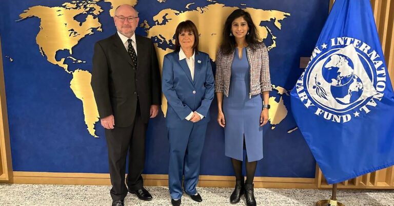 La subdirectora del FMI recibió a Patricia Bullrich para hablar sobre seguridad y hubo elogios a Milei y al plan económico