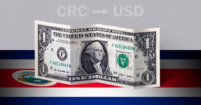 Valor de cierre del dólar en Costa Rica este 31 de diciembre de USD a CRC