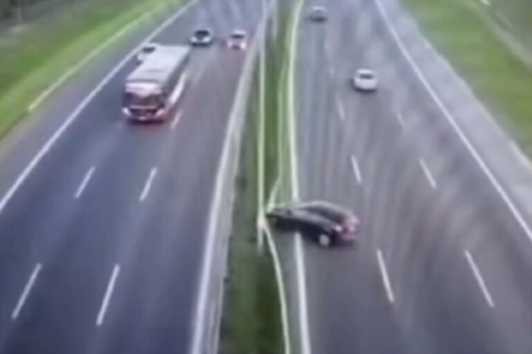 Video: el impactante choque en el que murió el hijo del jefe policial de Hurlingham