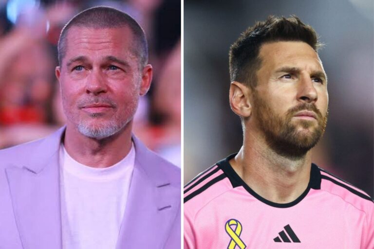 Brad Pitt habló de Lionel Messi y no escatimó en elogios: Lo adoro