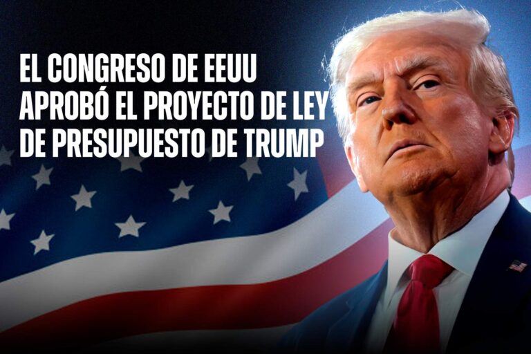 El Congreso de EEUU aprobó el proyecto de ley de presupuesto de Donald Trump