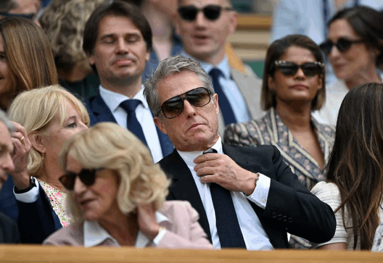 Qué vergüenza! El «drama» que vivió Hugh Grant en un partido de Wimbledon