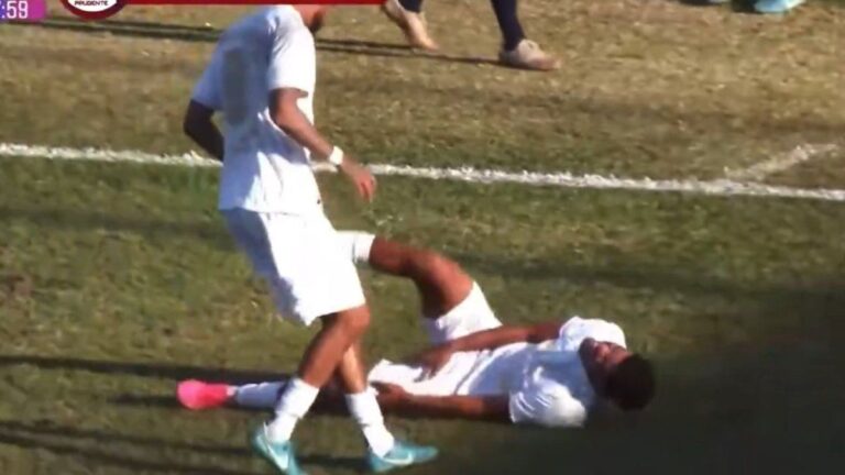 Intentó imitar el festejo de Cristiano Ronaldo y terminó con una grave lesión