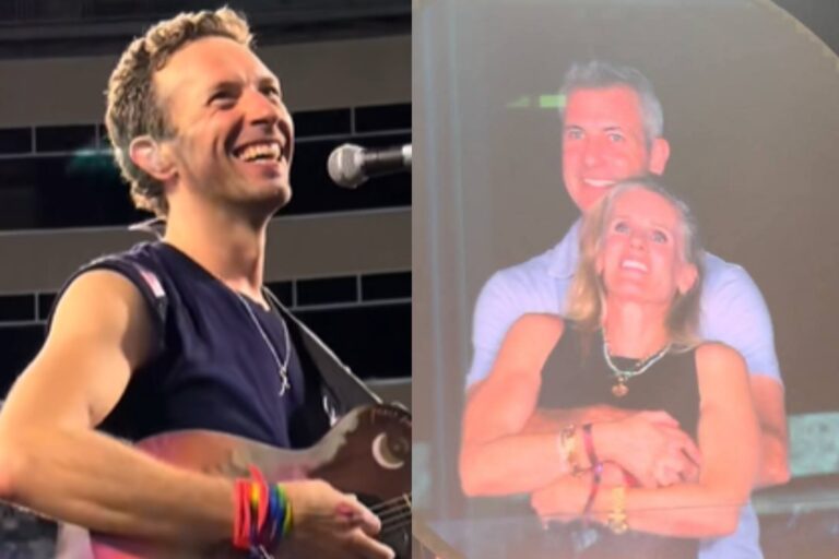 Chris Martin bromeó sobre lo que pasó con Andy Byron en la kiss-cam y dio una advertencia durante otro de sus shows