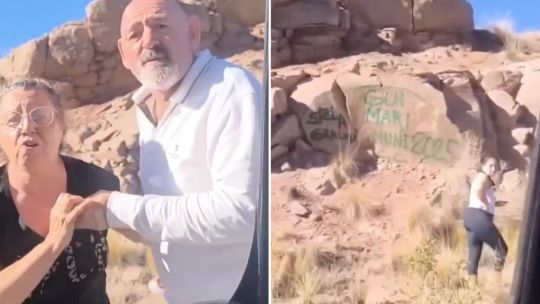 Mendoza: turistas vandalizaron un paisaje en Potrerillos y fueron escrachados en redes
