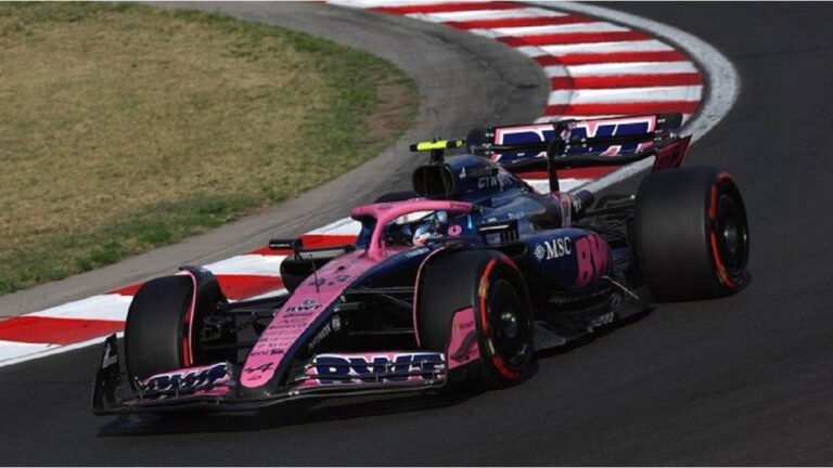 Tras el accidente, Franco Colapinto volvió a manejar su Alpine en Hungría