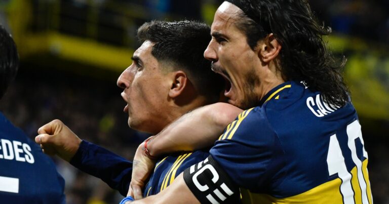 Cavani y Merentiel, los socios del gol: los uruguayos se sacaron la espina y  la Bombonera volvió a sonreír