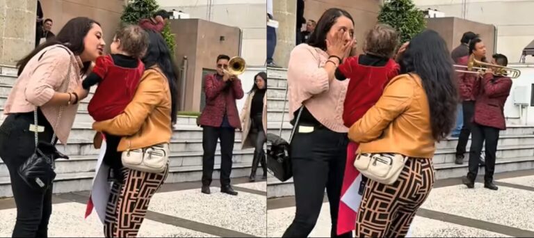 México: una mujer contrató una banda para celebrar su divorcio a las afueras de un tribunal: Mi hermana, mi mamá y mi bebé, felices