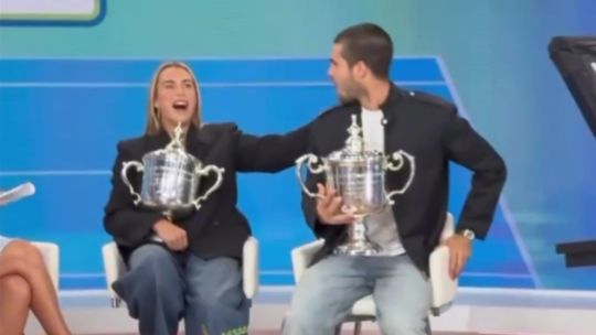 El incómodo momento de Aryna Sabalenka con Carlos Alcaraz tras ganar el US Open 2025