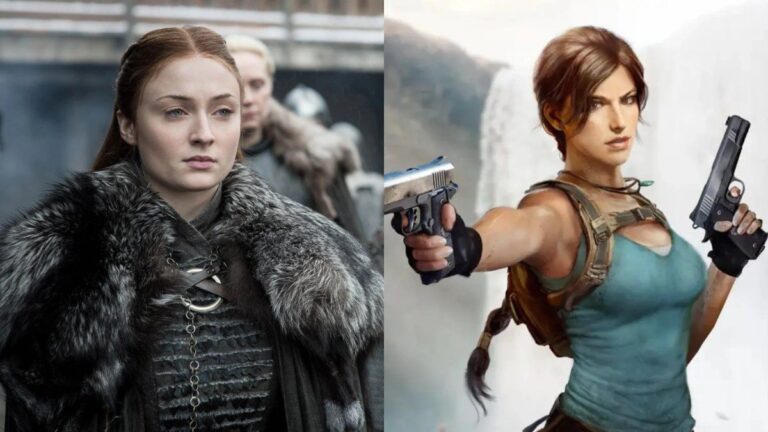 Sophie Turner es Lara Croft en la primera foto de la serie «Tomb Raider» de Prime Video