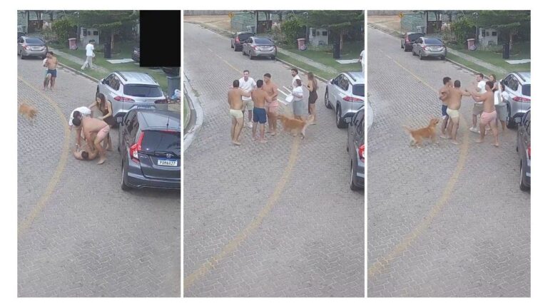 Se filtró el video que compromete a tres futbolistas argentinos peleándose en una calle de Brasil