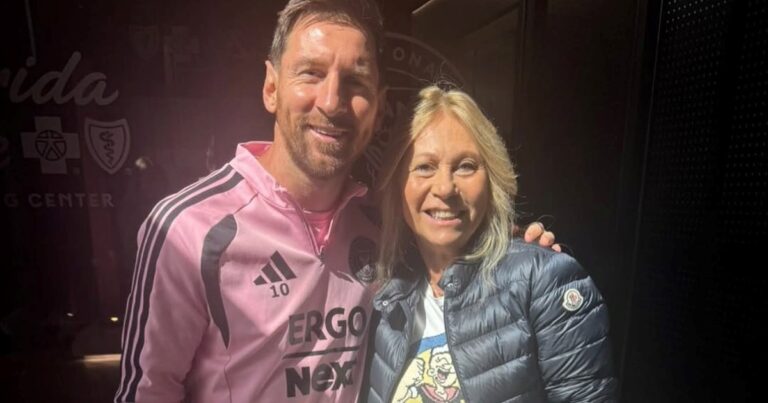 Messi y la costumbre de recibir argentinos: compartió con Ana Rosenfeld y sus nietos en el predio del Inter Miami