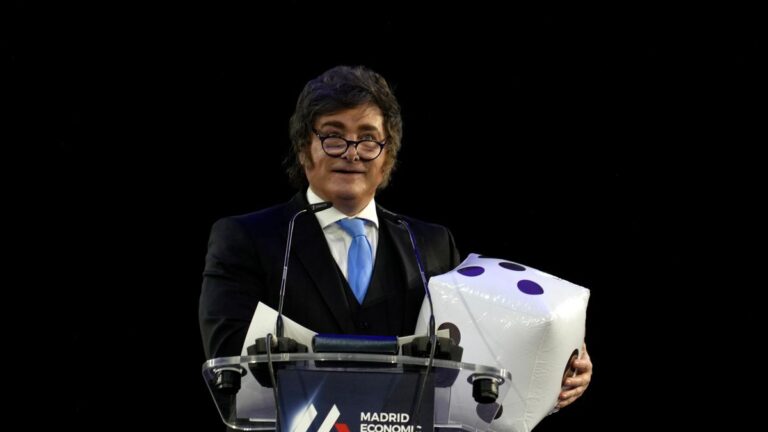 En el Madrid Economic Forum, Javier Milei apuntó contra las «quejas de apertura indiscriminada»: «Son mentiras que quieren instalar».