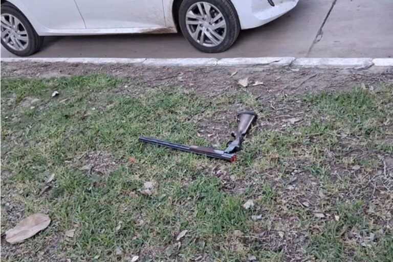Ilustración genérica de una escuela con bandera argentina