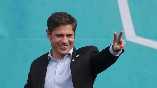 Axel Kicillof, gobernador de la provincia de Buenos Aires, durante una declaración pública.