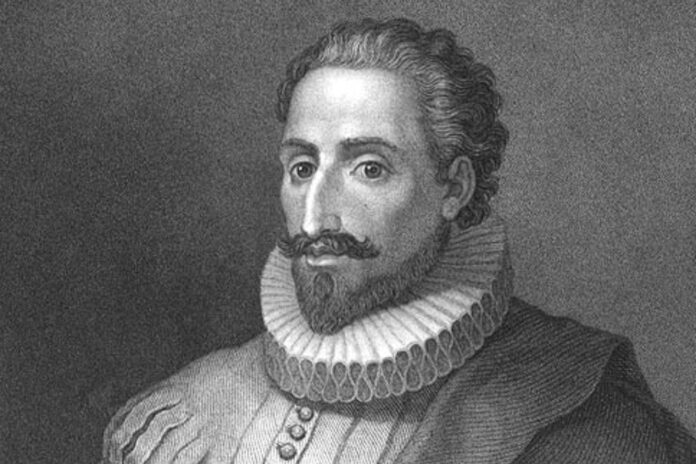 Retrato de Miguel de Cervantes Saavedra, autor de Don Quijote de la Mancha.