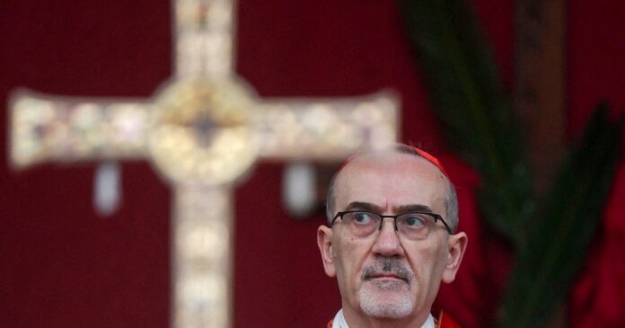 Pierbattista Pizzaballa, Patriarca Latino de Jerusalén, durante una ceremonia religiosa.