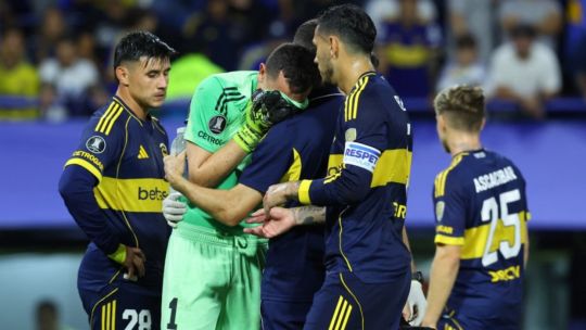 Agustín Marchesín, arquero de Boca Juniors, durante un partido.