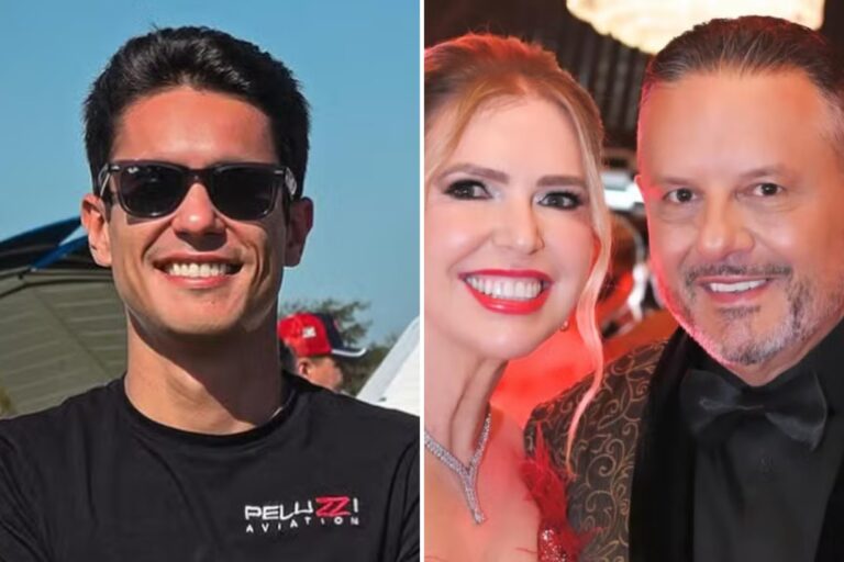 Operativo de emergencia en el lugar del accidente de la avioneta en Capão da Canoa, Brasil.