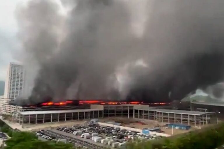 Imagen referencial de vehículos eléctricos y logo de BYD