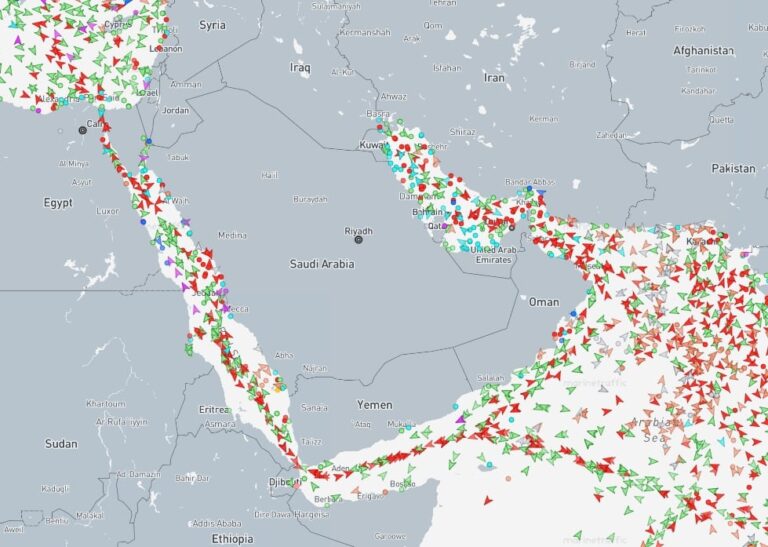 Mapa ilustrativo de la región del Golfo Pérsico y el estrecho de Ormuz