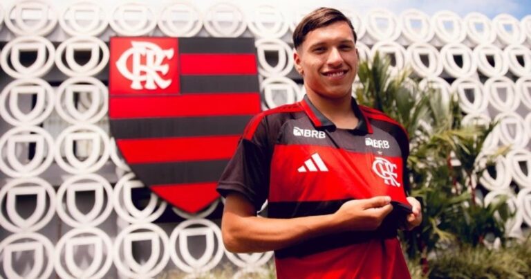 Juan Sayago, juvenil de River Plate cedido al Flamengo.