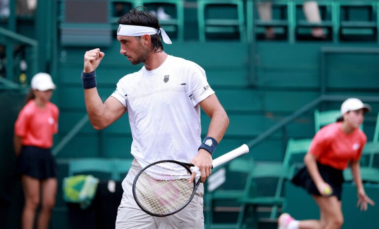Vista de la Caja Mágica de Madrid durante el torneo de tenis Masters 1000