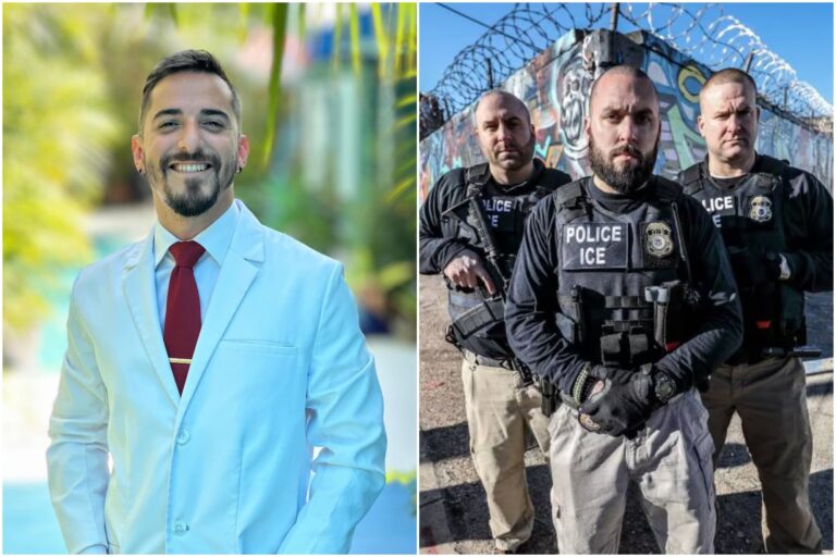 Ezequiel Veliz, médico venezolano, tras su liberación de un centro de detención migratoria en Texas.