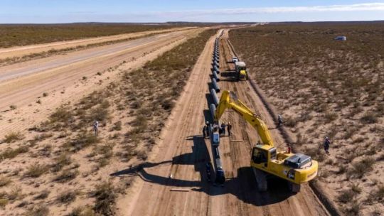 Mapa esquemático del trazado proyectado del Oleoducto Vaca Muerta Sur en Argentina