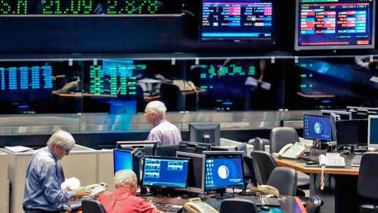 Gráfico del Riesgo País en 549 puntos básicos con tendencia alcista