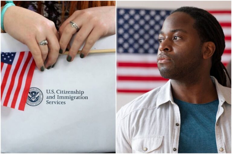 Logotipo del Uscis junto a un sello que dice 'Estatus de Protección Temporal'