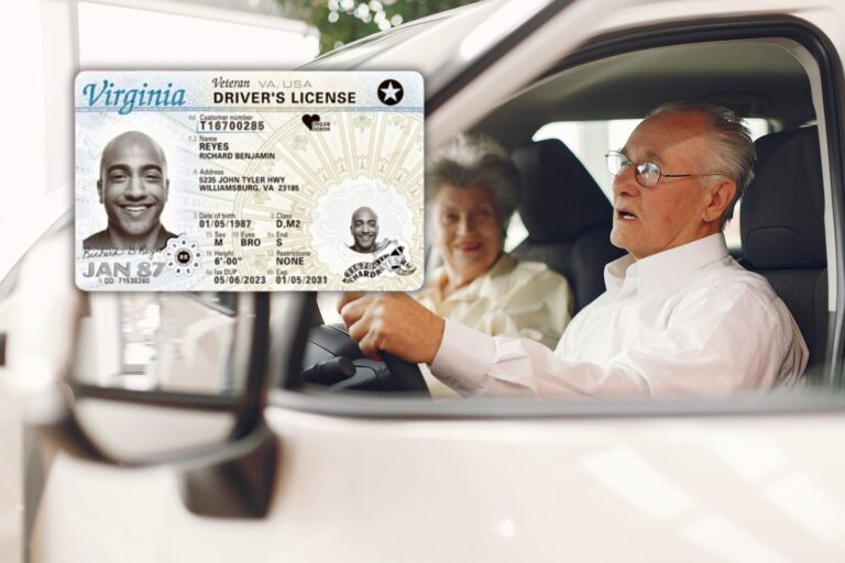 Oficina del DMV (Departamento de Vehículos Motorizados) en Virginia, Estados Unidos.