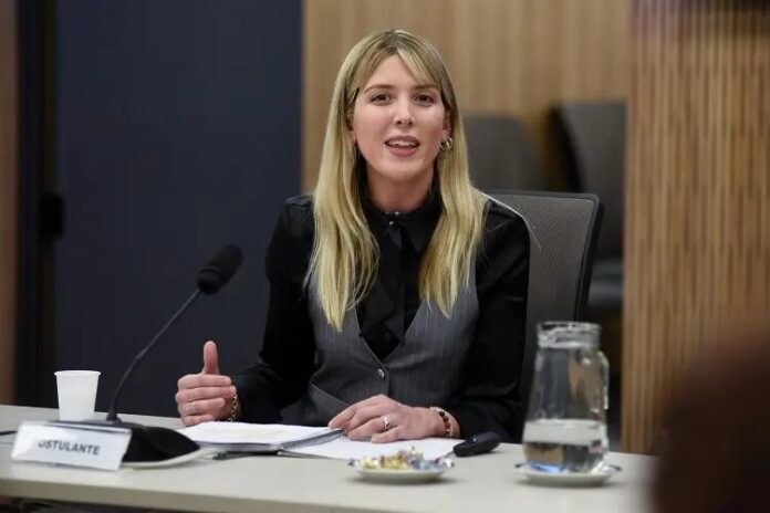 María Paz Bertero en un acto público