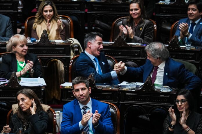 Sesión de la Cámara de Diputados durante la votación de la ley Hojarasca