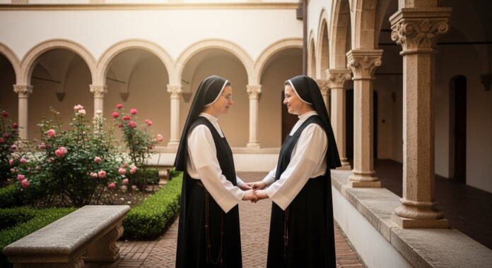 Francília Costa y Luiza Silvério, ex monjas, ahora casadas
