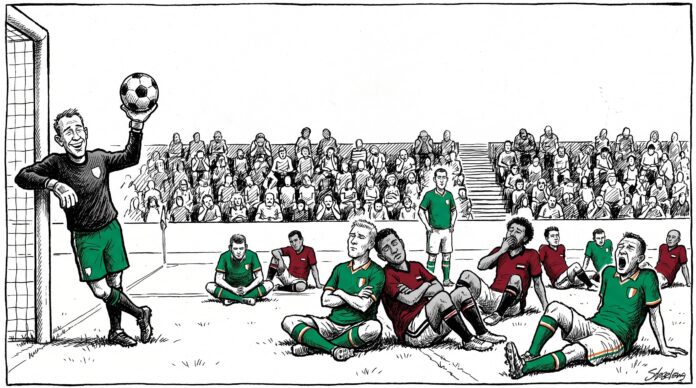 Partido entre República de Irlanda y Egipto en el Mundial de Italia 1990, en el estadio de Palermo