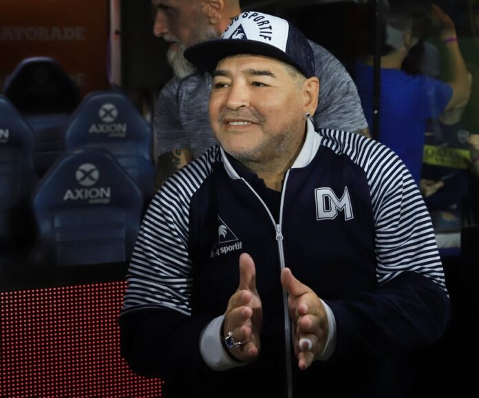Fotografía de archivo de Diego Armando Maradona