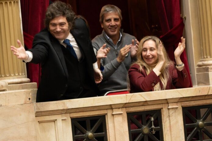 Marcela Pagano en el Congreso durante una sesión
