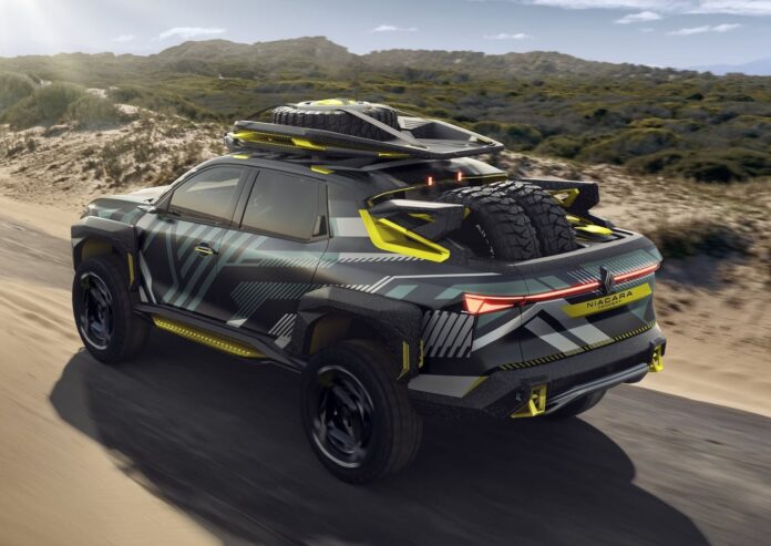 Imagen del prototipo Renault Niagara Concept en un entorno natural