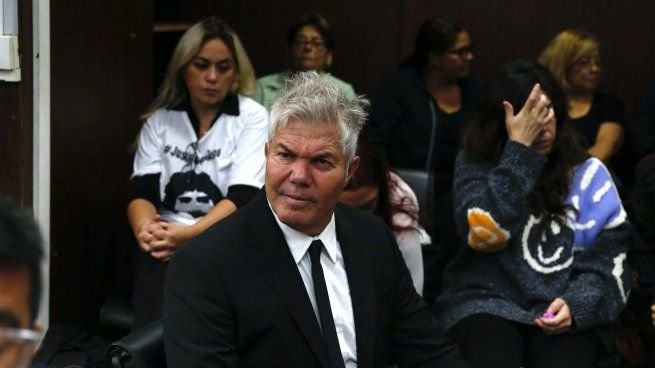 Fotografía de Fernando Burlando durante una audiencia del juicio por la muerte de Diego Maradona