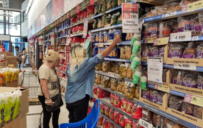 Gráfico de consumo masivo en mayo con caída interanual
