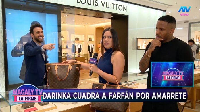 Darinka Ramírez durante entrevista con Magaly TV La Firme