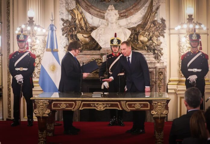 Diego Santilli jura como jefe de Gabinete en la Casa Rosada