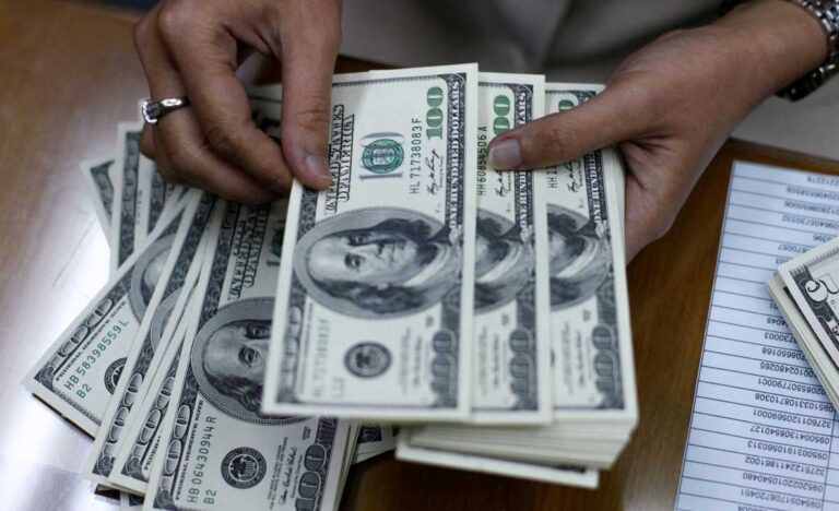 Gráfico de cotización del dólar mayorista en Argentina