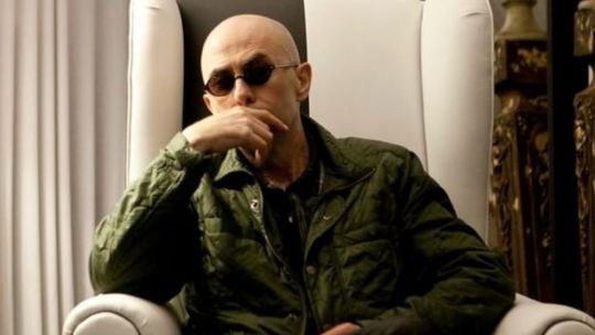 Indio Solari durante una entrevista