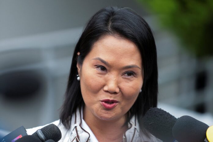 Keiko Fujimori en un evento público