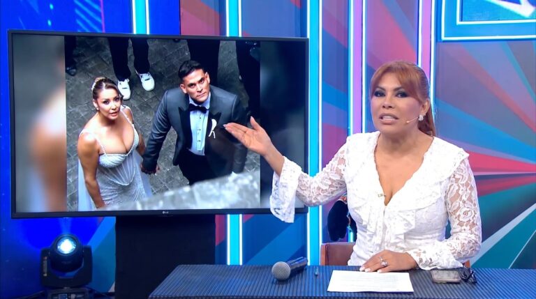 Magaly Medina en Magaly TV La Firme criticando las fotos sensuales de Karla Tarazona