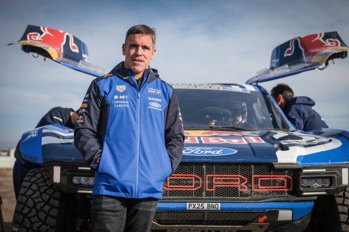 Martín Galdeano, presidente de Ford Sudamérica, durante entrevista en el Desafío Ruta 40 en San Juan