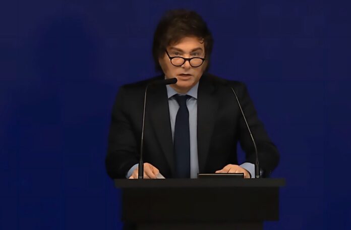 Javier Milei y Diego Santilli