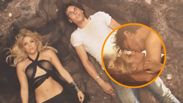 Rafa Nadal y Shakira en una escena del videoclip de Gitana